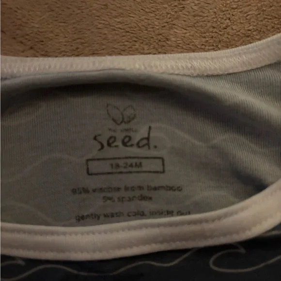 Wave Pattern Kids Bodysuit - Picture 2 of 3